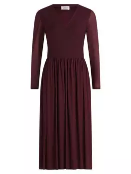 Длинное платье Vera Mont Maxi unifarben, цвет deep red