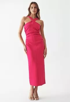 Длинное платье Verita BWLDR, ярко-розовое