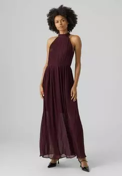 Длинное платье Vero Moda, бордовый