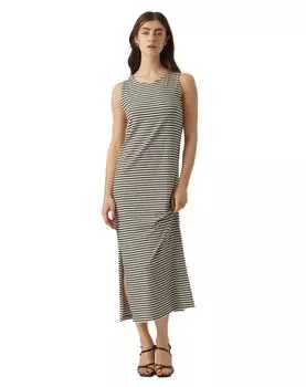 Длинное платье Vero Moda Fiona Sleveless, зеленый