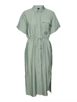 Длинное платье Vero Moda Miris, зеленый