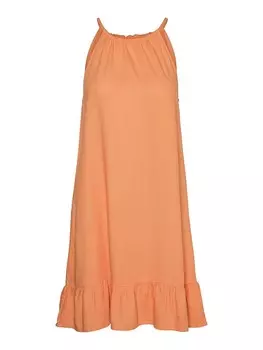 Длинное платье Vero Moda Mymilo, оранжевый