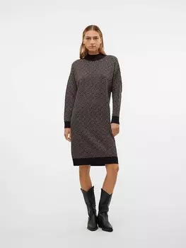 Длинное платье Vero Moda Strick, черный