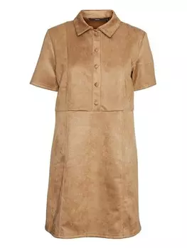 Длинное платье Vero Moda, светло-коричневый