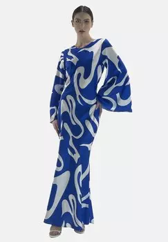 Длинное платье Vestito casual Elara, синий