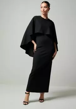 Длинное платье Vestito di maglina Next, черный