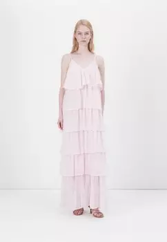 Длинное платье VIHARLEY RUFFLE MAXI DRESS VILA, мультиколор