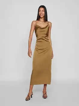 Длинное платье Vila, цвет ocker