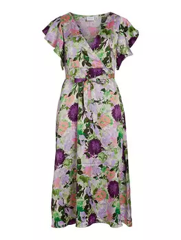 Длинное платье Vila, фиолетовый