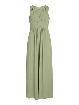 Длинное платье Vila, хаки