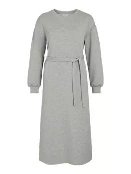 Длинное платье Vila Midi, цвет light grey melange