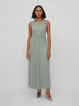 Длинное платье Vila, мятный