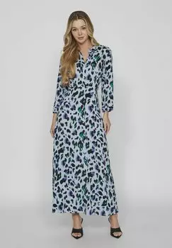 Длинное платье VILA, синий Кентукки