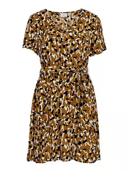 Длинное платье Vila, светло-коричневый