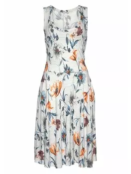 Длинное платье Vivance Jersey, цвет grau-meliert-bedruckt