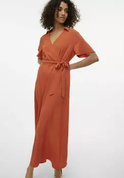 Длинное платье VMMANNI Vero Moda, красный