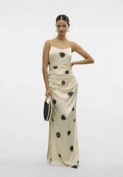Длинное платье VMROE LANGES Vero Moda, белый