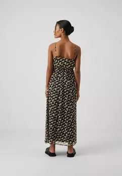Длинное платье VMSMILLA SINGLET WRAP ANKLE DRESS Vero Moda, черный