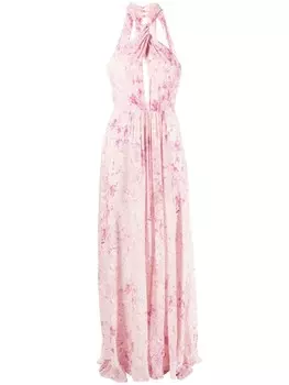 Длинное платье в стиле ампир от Patrizia Pepe, розовый