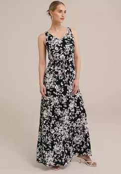 Длинное платье WE Fashion, черный