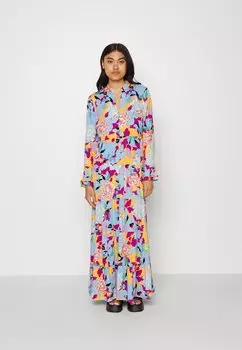 Длинное платье YAS, мультиколор