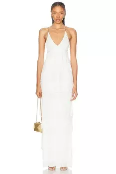 Длинное платье Yira Alexis, белый