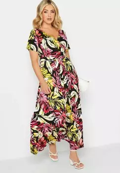 Длинное платье Yours Clothing, черный