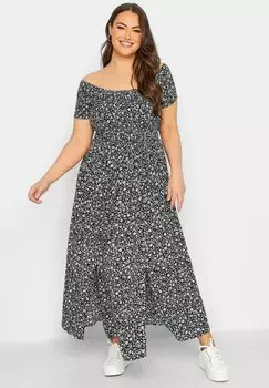 Длинное платье Yours Clothing, черный