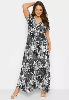 Длинное платье Yours Clothing, черный