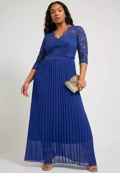 Длинное платье Yours Clothing, синий