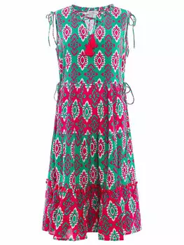 Длинное платье Zwillingsherz Gertrude, цвет grn/pink