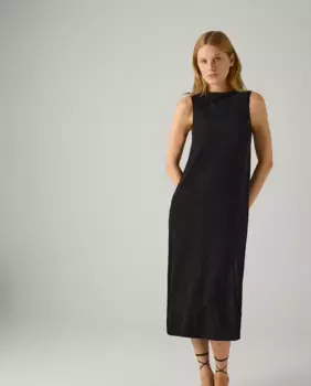 Длинное простое платье без рукавов Ysabel Mora, черный