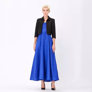 Длинное расклешенное платье из тафты Smart And Joy, синий