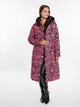 Длинное стеганое пальто Faina, розовый