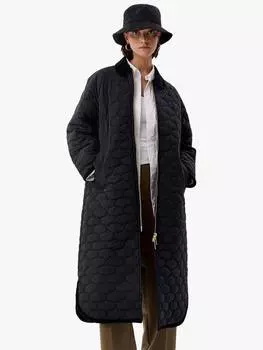 Длинное стеганое пальто fionn Hunter, черный