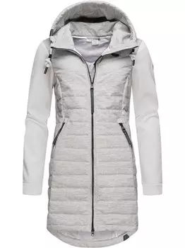 Длинное стеганое пальто lucinda Ragwear, белый