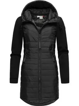 Длинное стеганое пальто lucinda Ragwear, черный