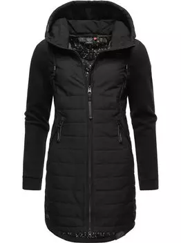 Длинное стеганое пальто lucinda Ragwear, черный