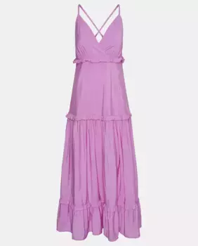 Длинное струящееся платье Yas, цвет Fucsia