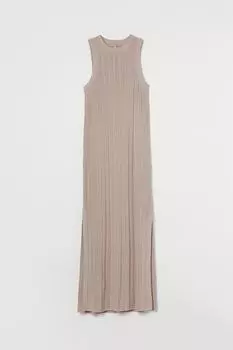 Длинное трикотажное платье H&amp;M, грейдж
