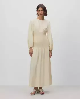 Длинное трикотажное платье Simorra, жёлтый