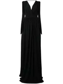 Длинное вечернее платье Alberta Ferretti, черный