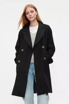 Длинное верхнее пальто Gap, черный