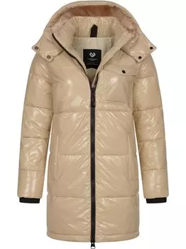 Длинное зимнее пальто roobie Ragwear, бежевый