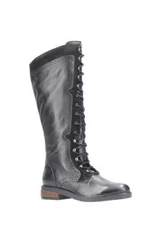 Длинные ботинки из кожи и замши 'Rudy' Hush Puppies, черный