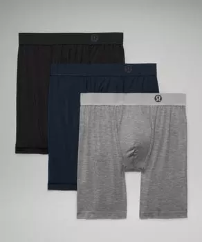 Длинные боксеры Always In Motion 3 шт Lululemon, черный