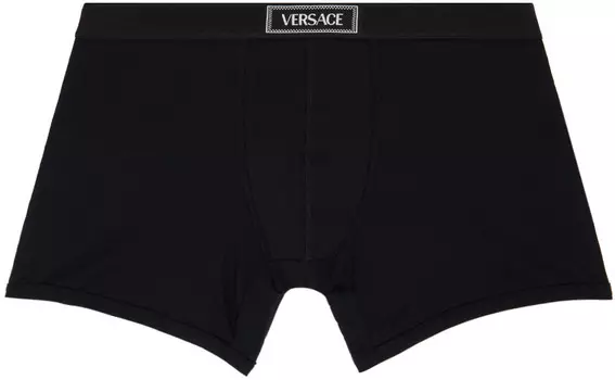 Длинные боксеры с логотипом 90-х Versace Underwear
