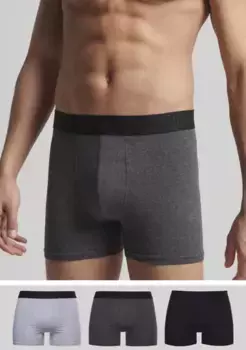 Длинные боксеры Superdry "SD lg Boxer web wb 3x" (3 шт., в упаковке 3 шт.), с поясом из ткани с логотипом, черный