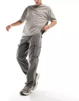 Длинные брюки карго Lee шалфейного цвета