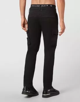 Длинные брюки-карго Philipp Plein, черный